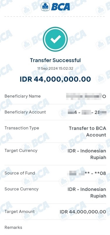 Salah Satu Bukti Pembayaran JP di 8Togel