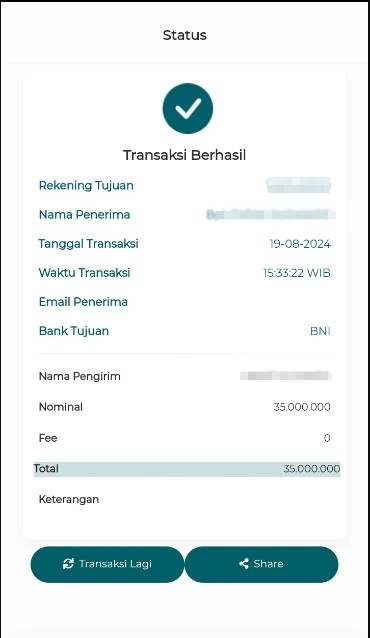 bukti transfer