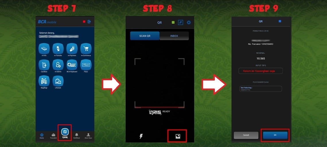 deposit QRIS dari BCA mobile