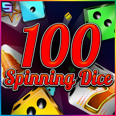 100 Spinning Dice